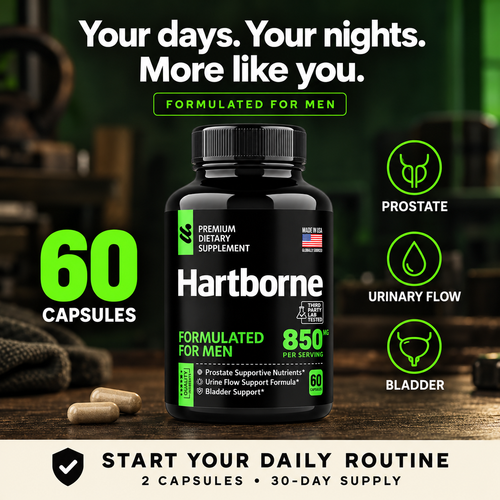 Hartborne daily formula · 60 capsules and daily support